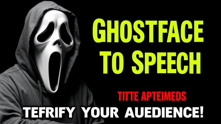 The Best Free Ghostface Text to Speech Tool: Terrify Your Audience!