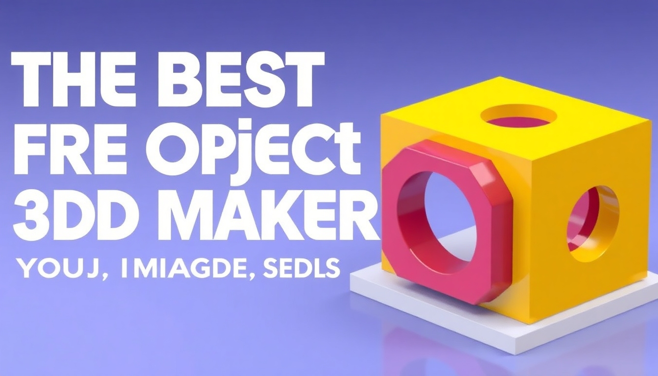 De Beste Gratis 3D Object Maker: Ontwerp Alles Wat Je Je Kunt Voorstellen!