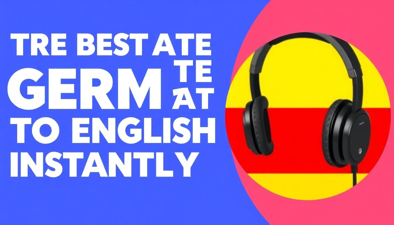 Das beste kostenlose Tool zur sofortigen Übersetzung von Deutsch zu Englisch Audio!