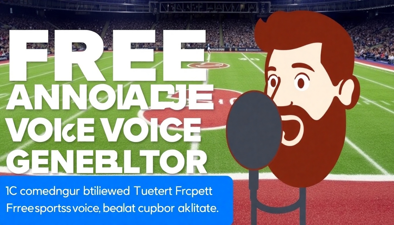 最高の無料スポーツアナウンサー音声ジェネレーターをオンラインで解き放つ