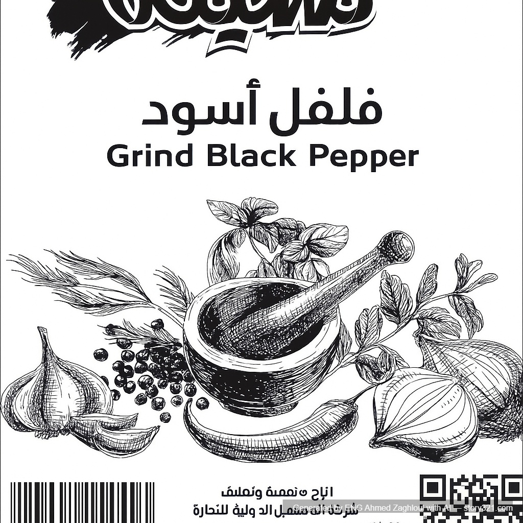 تغيير اسم المنتج الي فلفل أسود بالعربي 
Grind Black Papper تغير اسم المنتج بالانجليزي الي