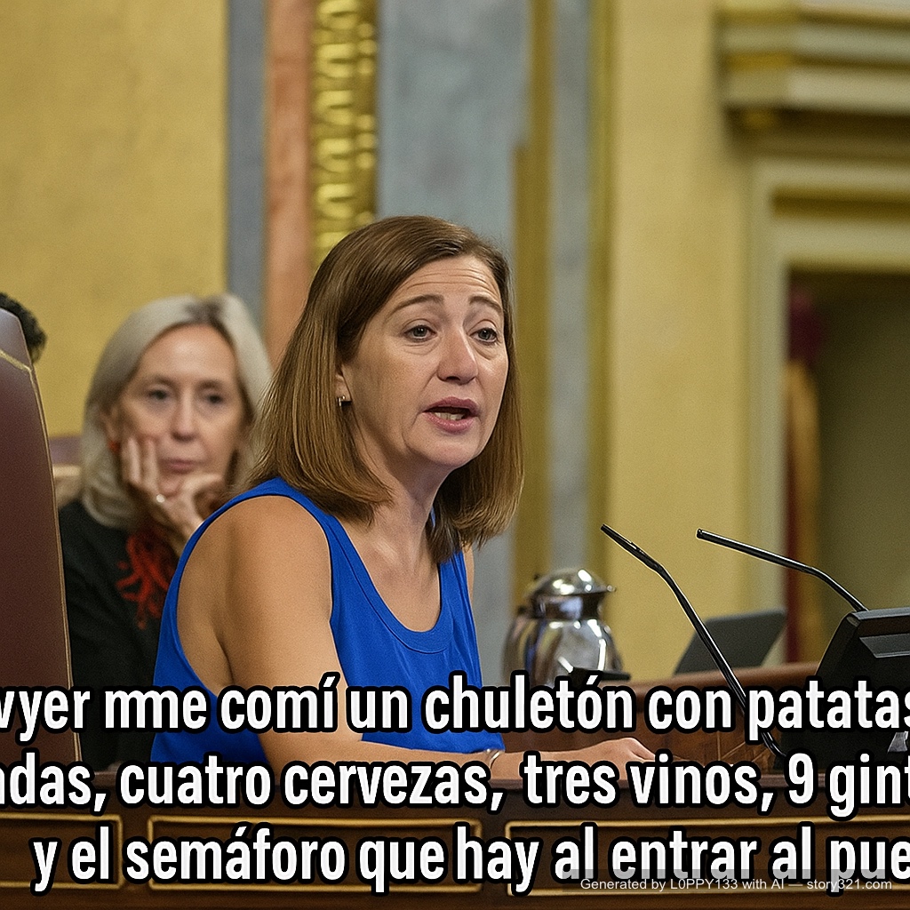 Ayer me comí un chuletón con patatas asadas,cuatro cervezas,tres vinos, 9 gintonics y el semáforo que hay al entrar al pueblo.