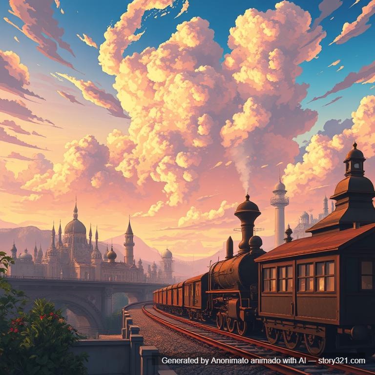varios reinos, continentes y regiones, basadas en un mundo steampunk de base magica y no cientifica, conectando la mayoria con trenes o similares, tambien regiones no tan desarrolladas y capitales basante desarrolladas