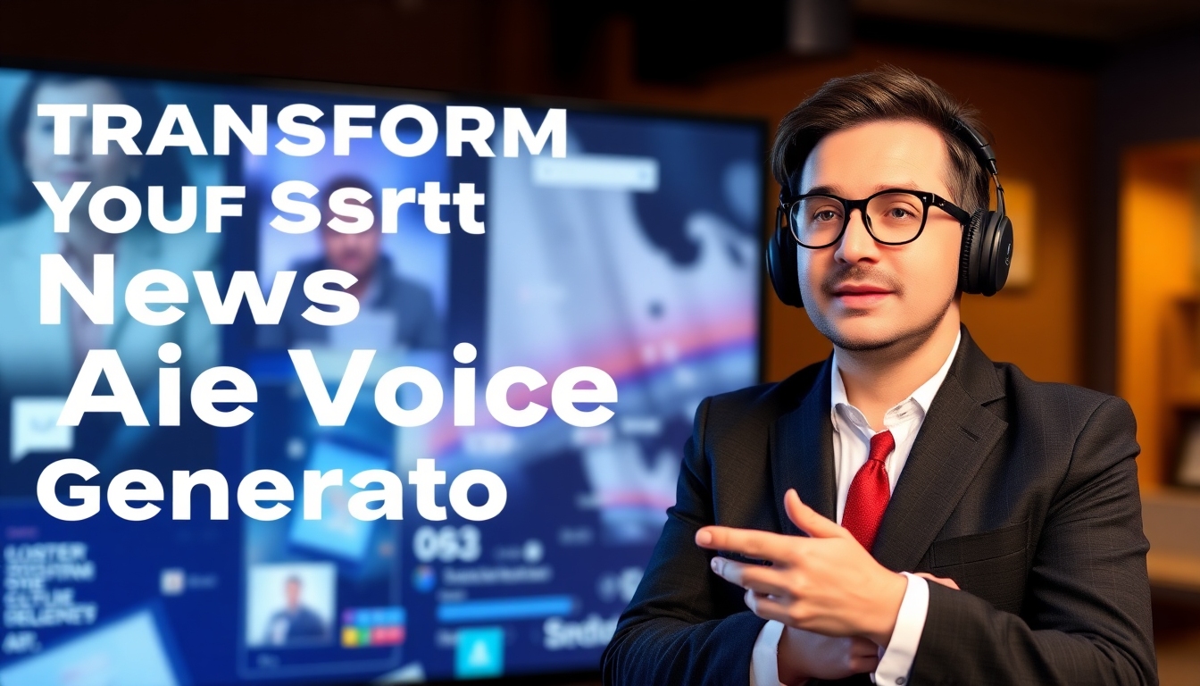 Transform Your Content with a Newscaster AI Voice Generator: Professional, Realistic, and Effortless