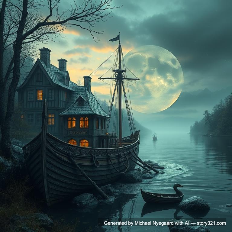 fantasy verden, et gammelt landkort, slot, mørke skove, drager, 