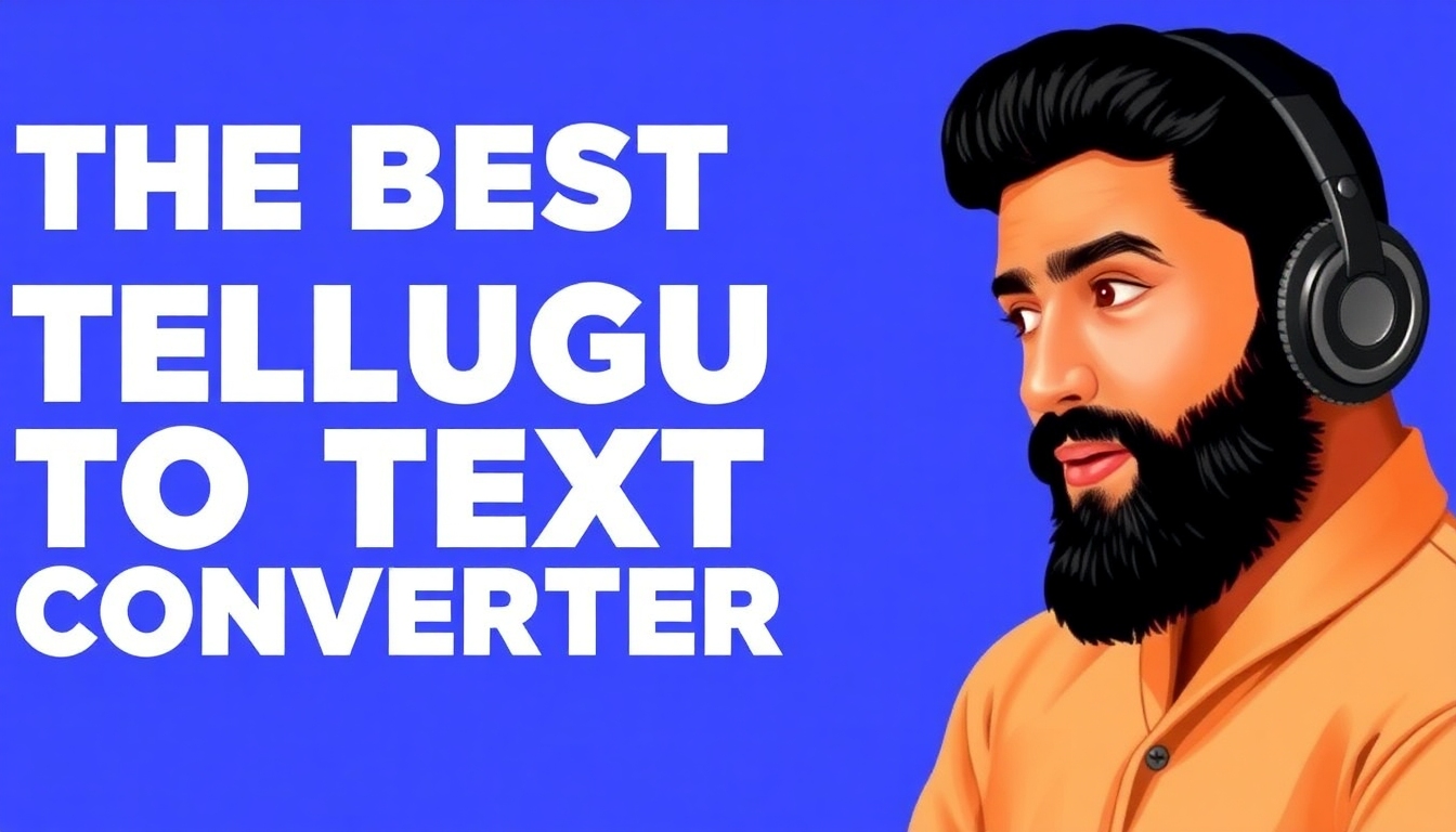 The Best Free Telugu Audio to Text Converter: Effortless Transcription!