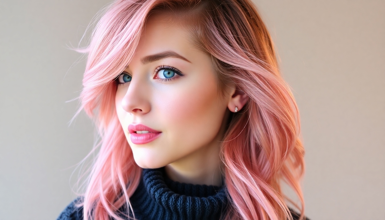 Filtro de cabello oro rosa: ¡Mírate con un brillo rosado!