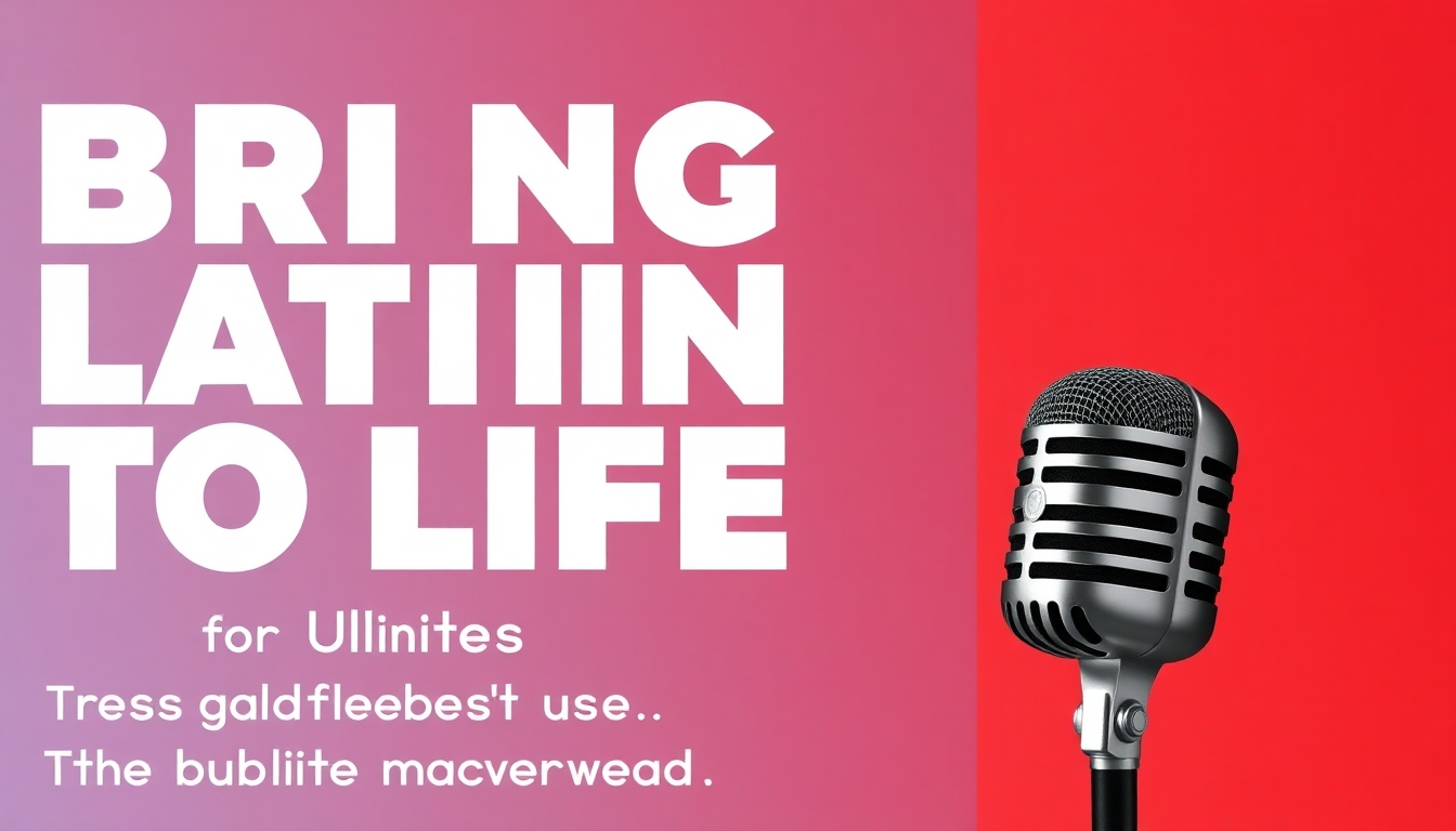 Bring Latin to Life: The Ultimate Latin Voice Generator for Authentic Audio