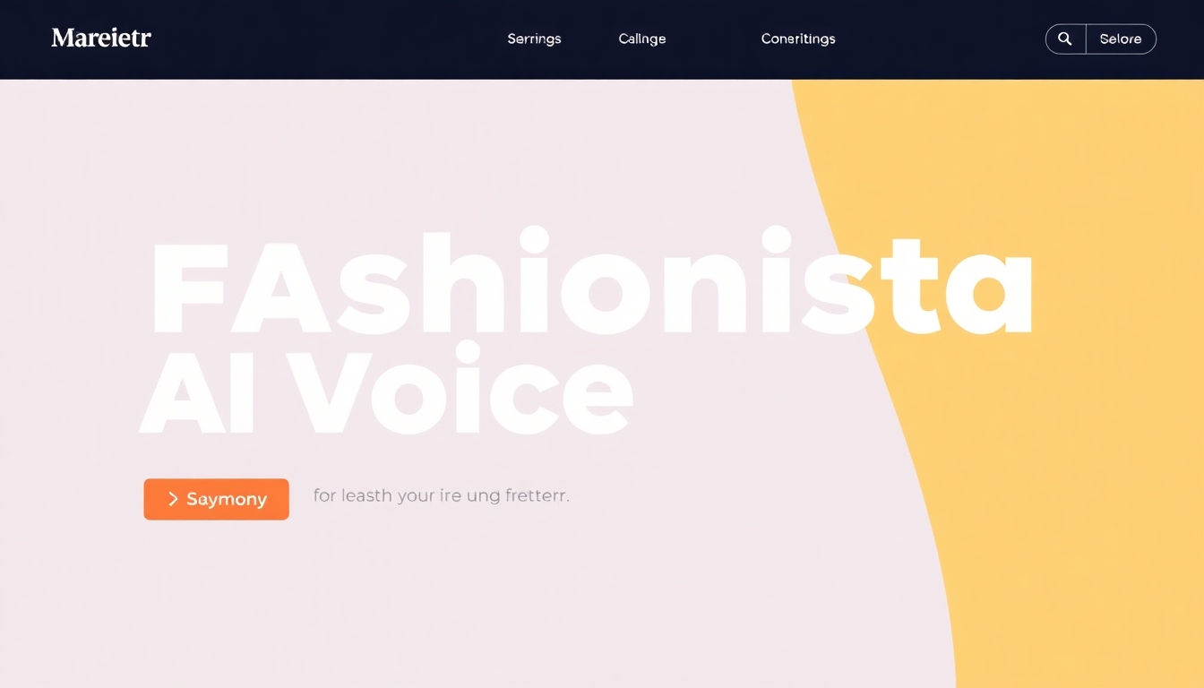 Liberte o Estilo da Sua Marca com o Gerador de Voz Fashionista com IA
