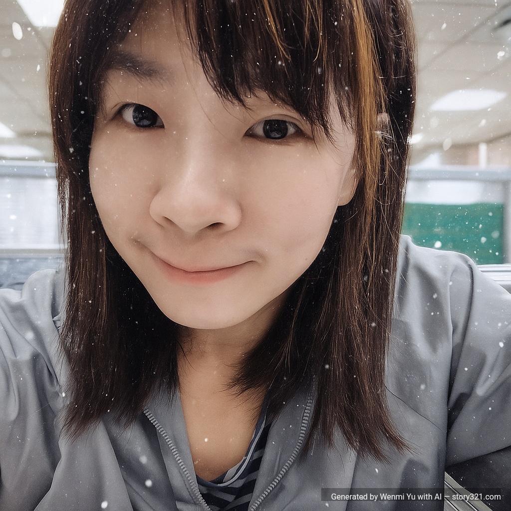 add realistic falling snow to the photo, creating a winter scene. Make the snow look natural and integrated with the environment.