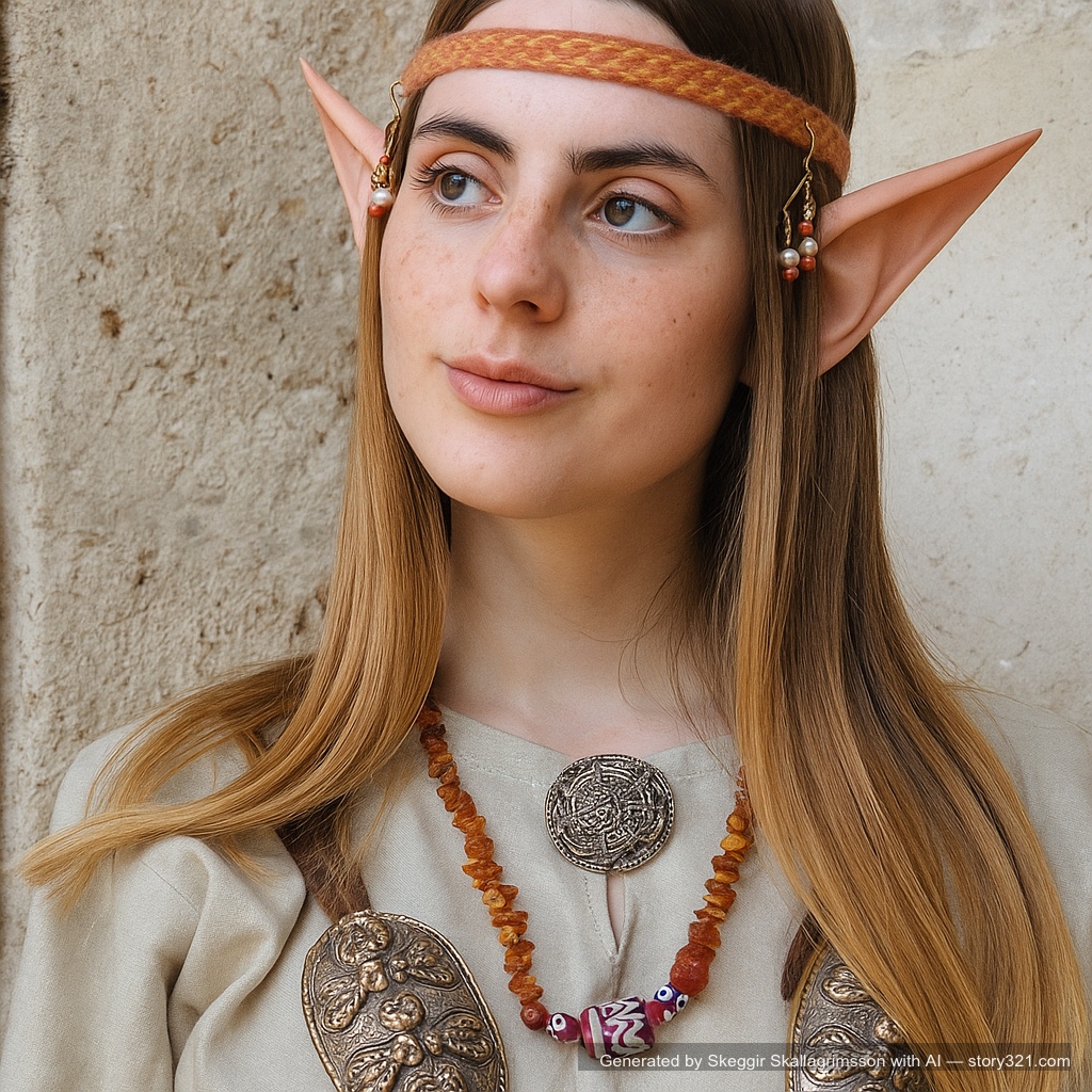add a pair of elegant, pointed elf ears to the person in the photo. The ears should be long and tapered, seamlessly blended with the person's head and hair with a natural skin tone, and realistic lighting and shadows. Keep the rest of the image natural.