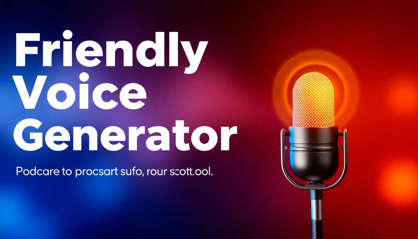 Freundliche Stimme Generator – Ihre Abkürzung zu warmem, ansprechendem Audio