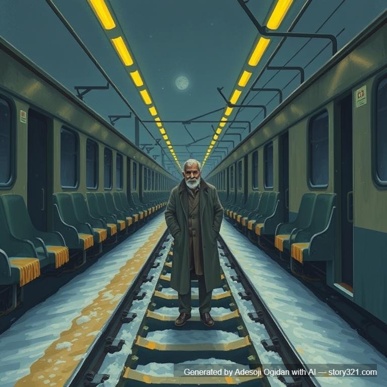 Title: The Last Train
On a quiet winter night, Arjun boarded the last train home. The compartments were strangely empty—just rows of seats, dim yellow lights flickering above, and the sound of the wheels echoing through the tunnels.
Halfway through the journey, he noticed an old man sitting at the far end. The man smiled and asked softly, “Are you ready?”
Confused, Arjun laughed nervously. “Ready for what?”
The old man leaned forward, his eyes shining in the dim light. “For the end of your journey.”
Suddenly, the train screeched, lights went out, and everything turned dark.
When Arjun opened his eyes, he was standing on the station platform. People rushed past him—but no one seemed to notice him. Then, he saw the newspaper headline on the stall:
“Young Man Dies in Train Accident – Last Night’s Final Departure.”
And beside the tracks, the old man was waiting… smiling again.