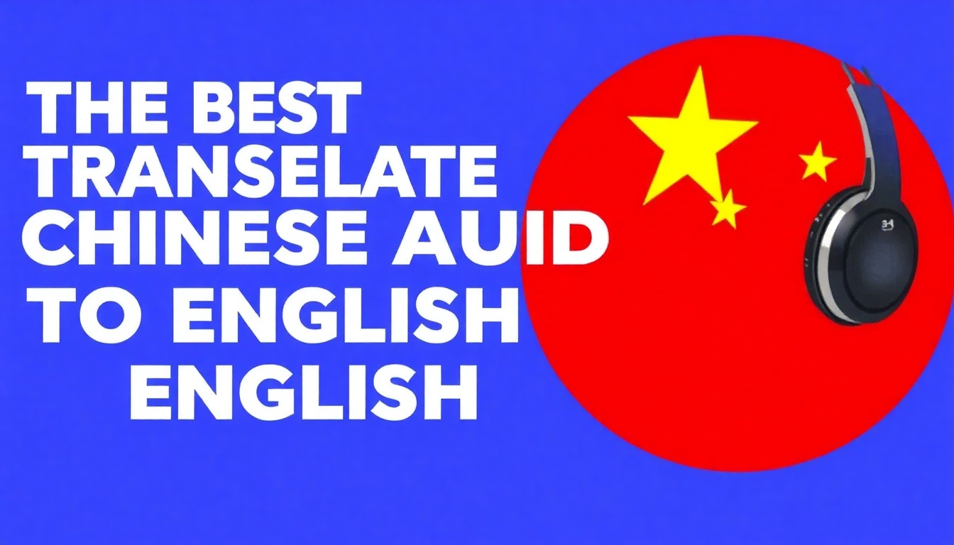 The Best Free Way to Translate Chinese Audio To English