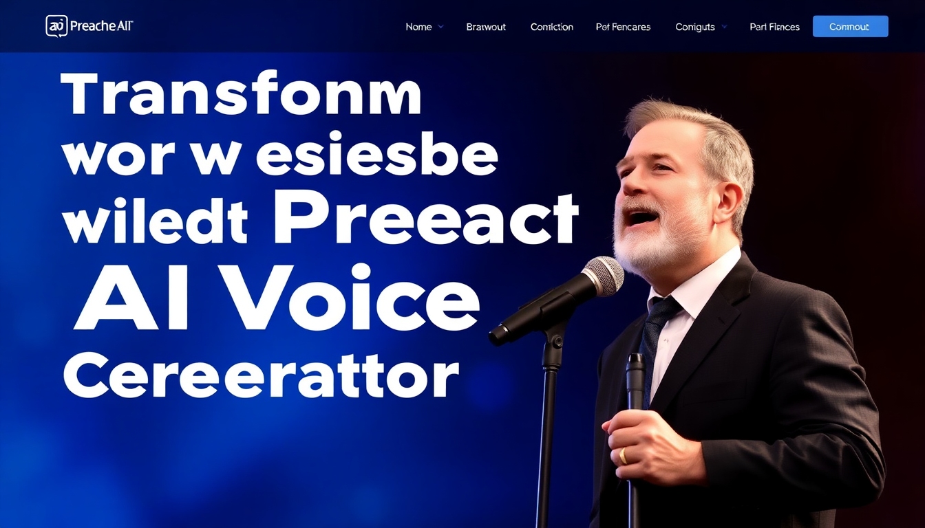 Przekształć Swoje Przesłanie dzięki Generatorowi Głosów Preacher AI: Ożyw Potężne Głosy w Stylu Kaznodziei