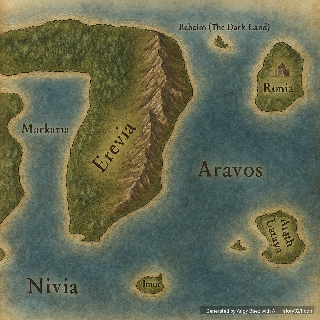 Prompt detallado para convertir tu dibujo en un mapa cartográfico realista

> Convertir el mapa dibujado a mano en un mapa cartográfico realista de alta calidad.
Mantener la forma, proporciones y todos los nombres originales, pero cambiar el tipo de letra a un estilo antiguo de cartografía (como los usados en mapas del siglo XVIII o XIX, elegantes y legibles).

Las líneas azules del dibujo representan bosques: reemplazarlas por áreas verdes con textura de vegetación densa, árboles, sombras y relieve natural visto desde arriba.

La línea roja representa una cadena montañosa: eliminar completamente la línea roja y sustituirla por una cordillera realista, con relieves montañosos, sombras, y texturas naturales vistas desde una perspectiva aérea (como un mapa satelital o físico antiguo).

Todo lo que está fuera de la línea azul debe transformarse en agua, con apariencia de océano o lago: tonos azul profundo con variación natural, reflejos suaves, bordes costeros realistas.

Mantener todos los demás detalles originales del dibujo (nombres, símbolos, formas de territorio).

Estilo general:

Mapa físico antiguo pero realista

Texturas naturales y bien definidas

Iluminación suave, colores terrosos y azules naturales

Acabado profesional, resolución alta, aspecto de mapa antiguo restaurado

Vista aérea topográfica con detalles precisos

Sin líneas de trazo visibles ni arte dibujado a mano





---

📌 Extra (opcional, si la IA lo permite):

> “realistic old cartographic map, antique map style, fine details, aged parchment texture, mountain relief shading, natural colors, realistic forest textures, water reflections, topographic precision, 8K, high detail, aerial perspective”



