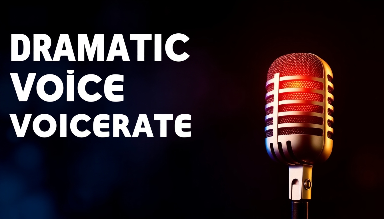 Dramatischer Stimmen-Generator – Erstellen Sie sofort kraftvolle, ausdrucksstarke Voiceovers online