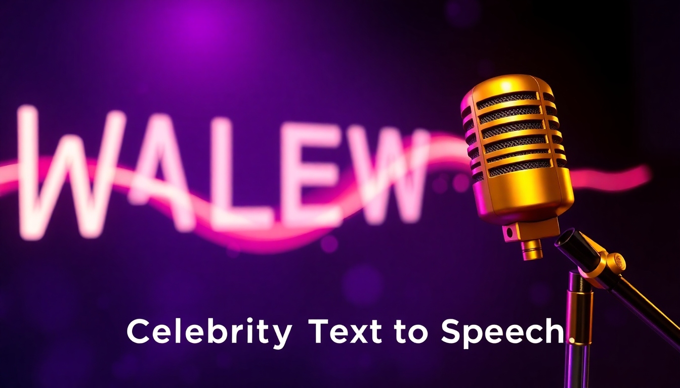 Celebrity Text to Speech