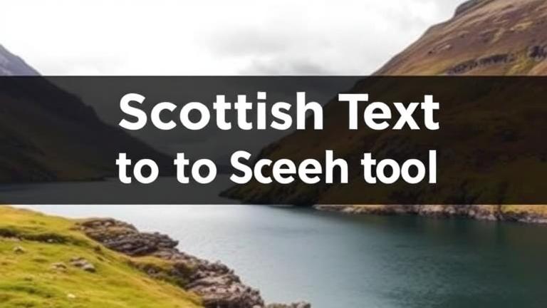 The Best Free Scottish Text to Speech Tool for Authentic Voices