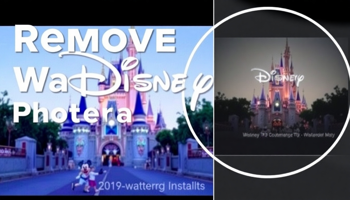 Remove Watermark From Disney Photopass Photos Instantly with AI