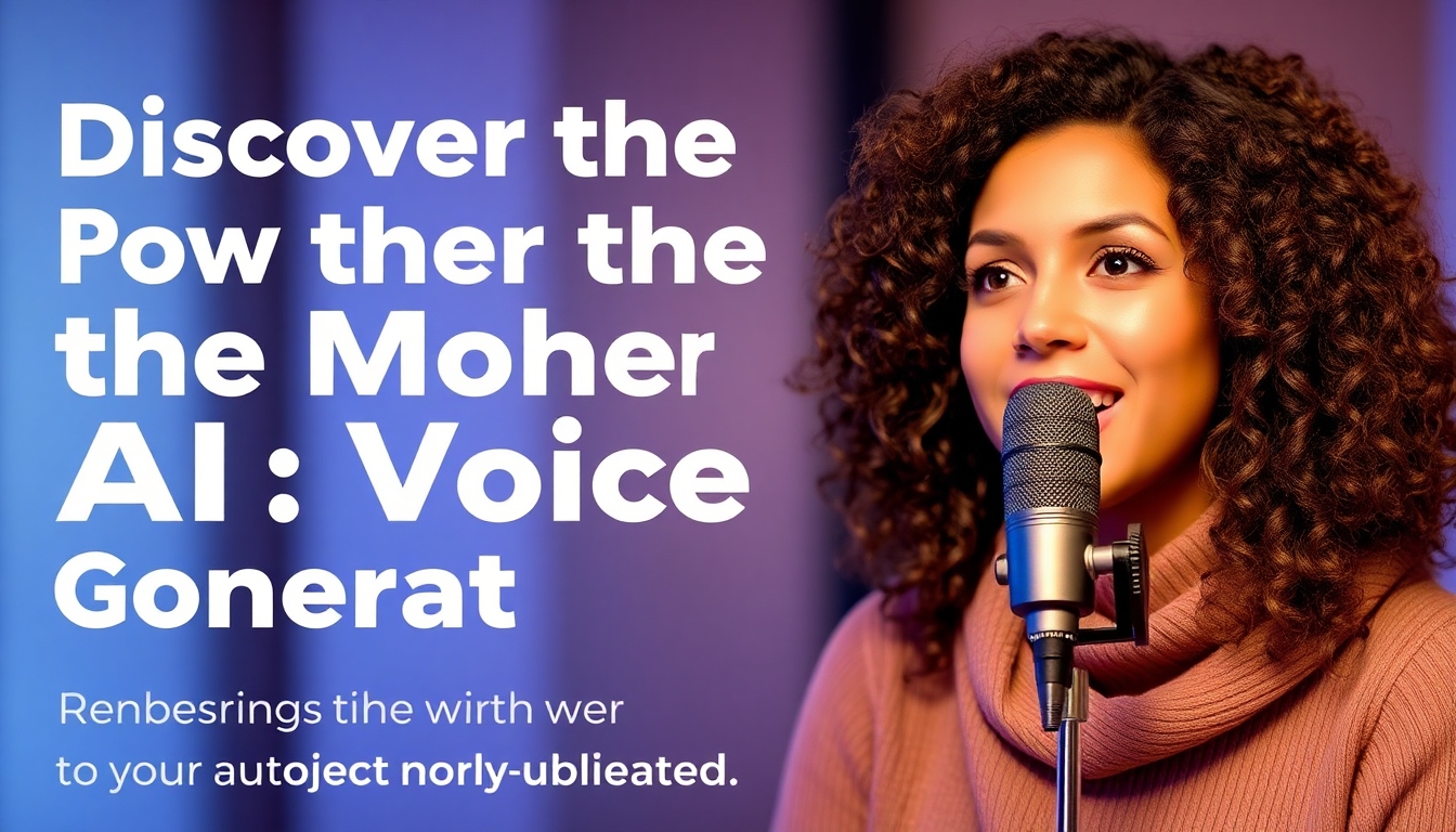 Discover the Power of the Mother AI Voice Generator: Bring Warmth and Authenticity to Your Audio Projects