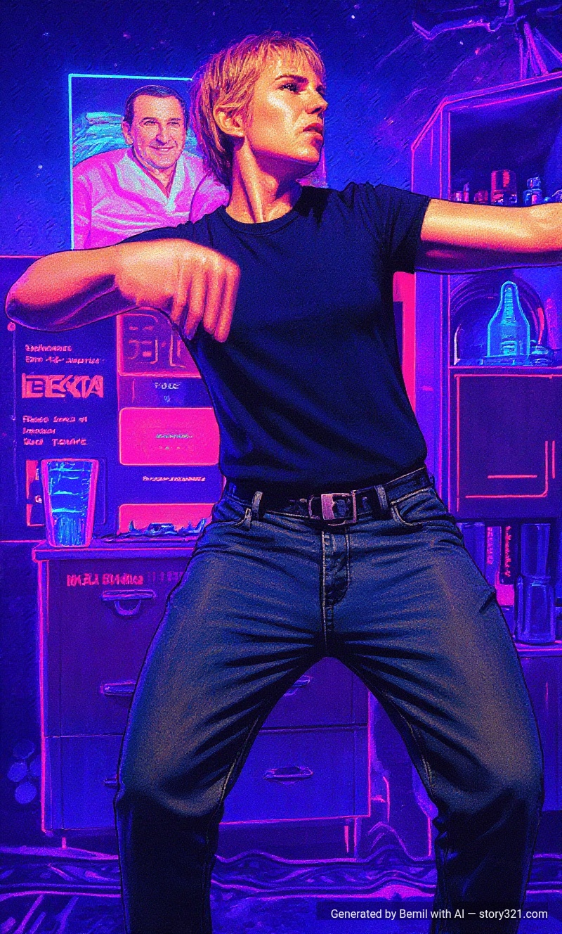 transform the photo into a Y2K aesthetic with a retro-futuristic vibe. Add elements like cyber-inspired graphics, iridescent colors, and a slightly grainy, low-res look reminiscent of early digital cameras. The overall mood should be optimistic, futuristic, and stylish, capturing the essence of the Year 2000 era.