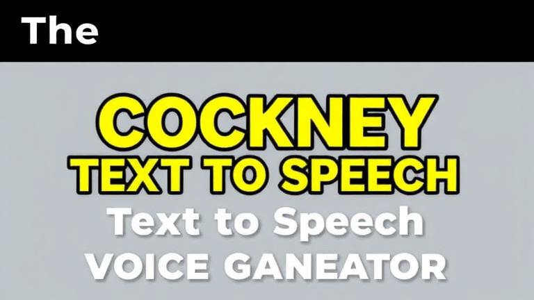 Die beste kostenlose Cockney-Text-to-Speech-Funktion: Ihr ultimativer Sprachgenerator!